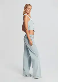 Taylor Denim Vest(Skylight,XXS)