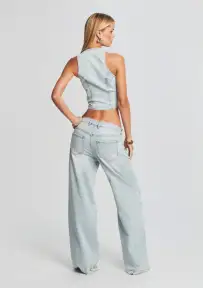 Taylor Denim Vest(Skylight,XXS)