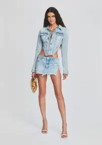 Zuri Denim Skirt(Skylight,23)