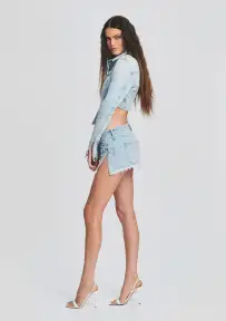 Zuri Denim Skirt(Skylight,23)