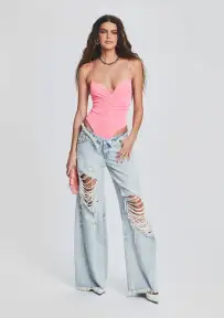 Coral Bodysuit(Neon Pink,XXS)