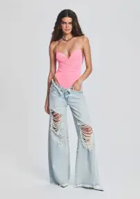Ollie Wide Leg Jean(Skylight,23)