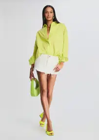 Vanessa Denim Mini Skirt(White,23)
