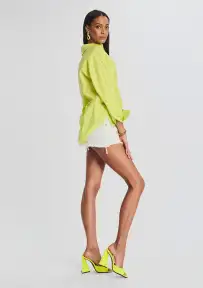 Vanessa Denim Mini Skirt(White,23)
