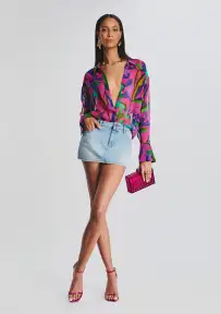 Darlinda Mini Skirt(Celeste,XXS)