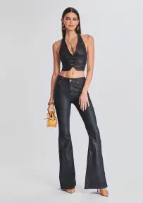 Brielle Denim Vest(Dark Denim Foiling,XXS)