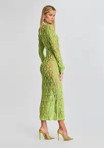 Allison Crochet Cardigan(Lime,XS/S)