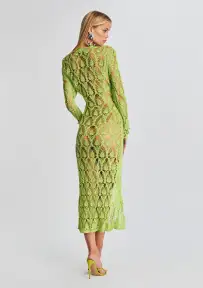 Allison Crochet Cardigan(Lime,XS/S)