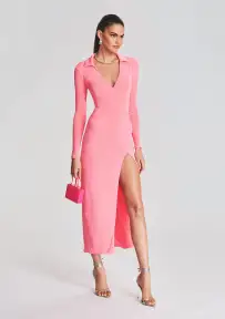 Elm Dress(Neon Pink,XXS)