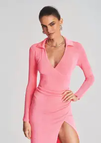 Elm Dress(Neon Pink,XXS)
