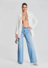 Ingrid Mid Rise Jean(Celeste,23)
