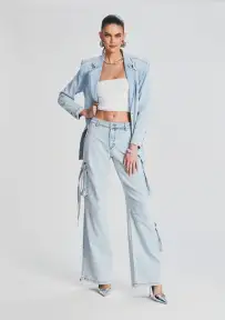 Beckett Denim Blazer(Skylight,XXS)