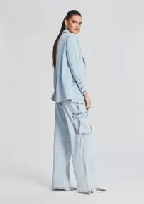 Beckett Denim Blazer(Skylight,XXS)