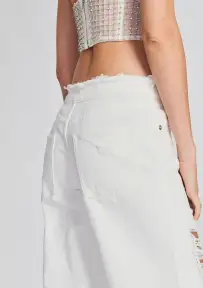 Ollie Wide Leg Jean(White,23)