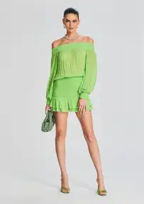 Taisha Embellished Silk Chiffon Dress