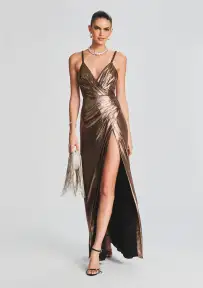 Yesi Dress(Metallic Bronze,XXS)