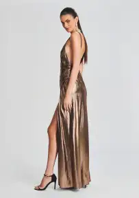 Yesi Dress(Metallic Bronze,XXS)