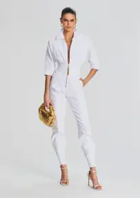 Ellis Jumpsuit(Optic White,XXS)