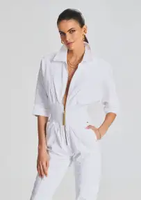 Ellis Jumpsuit(Optic White,XXS)
