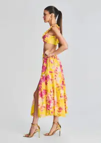 Auril Maxi Skirt(Yellow,XXS)