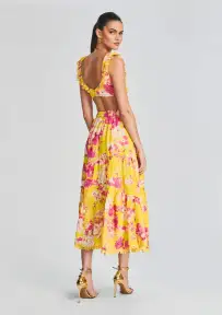 Auril Maxi Skirt(Yellow,XXS)