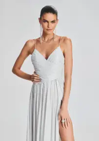 Doss Dress(Silver/White,XXS)