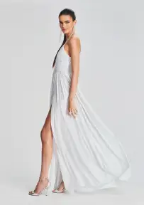 Doss Dress(Silver/White,XXS)
