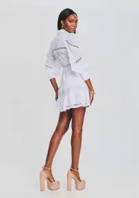 Daniela Short Dress(White,XS)