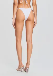 Rings Bikini Bottom(White,XS)