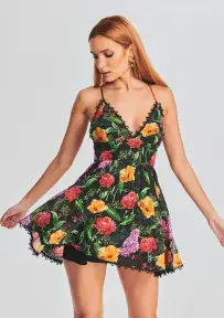 Issya Short Dress(Black Bonita,XS)