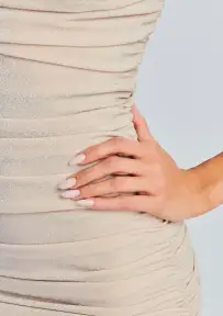 Alex Dress(Ivory Lurex,XS)