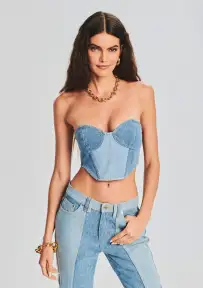 Enzo Denim Top