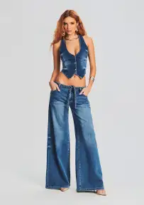 Taylor Denim Vest(Bayside,XXS)