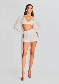 Haifa Crochet Cardigan(Off White,XXS)