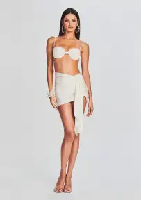 Sofia Mini Skirt(Cream,XS)
