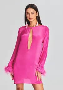 Eve Mini Dress(Hot Pink,XS)