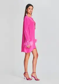 Eve Mini Dress(Hot Pink,XS)