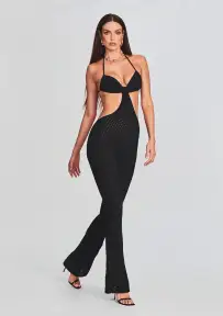 Anna Overall(Black,XS)
