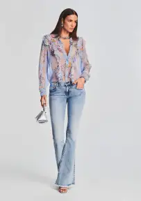 Lyna Shirt(Sky Blue,XXS)