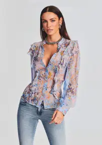 Lyna Shirt(Sky Blue,XXS)