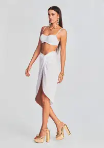 Agam Bikini Top(White,XS)