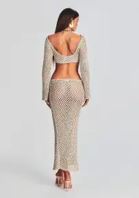 Magen Knitted Skirt(Ivory,XS/S)