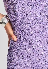 Heather Sequin Dress(Dusty Lilac,XXS)