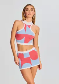 Gretchen Skirt(Light Blue Coral,XXS)
