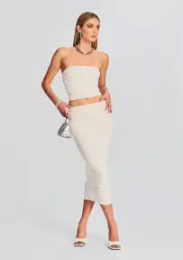 Julia Midi Skirt(White,XXS)