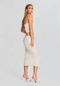 Julia Midi Skirt(White,XXS)