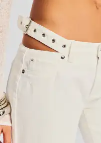 Christy Straight Leg Jean(White,23)