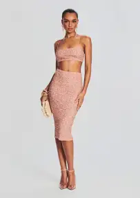 Mera Sequin Top(Dusty Peach,XXS)
