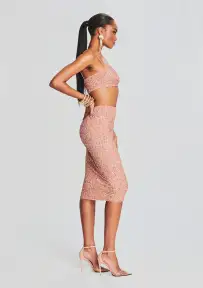Mera Sequin Top(Dusty Peach,XXS)