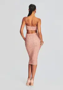 Mera Sequin Top(Dusty Peach,XXS)